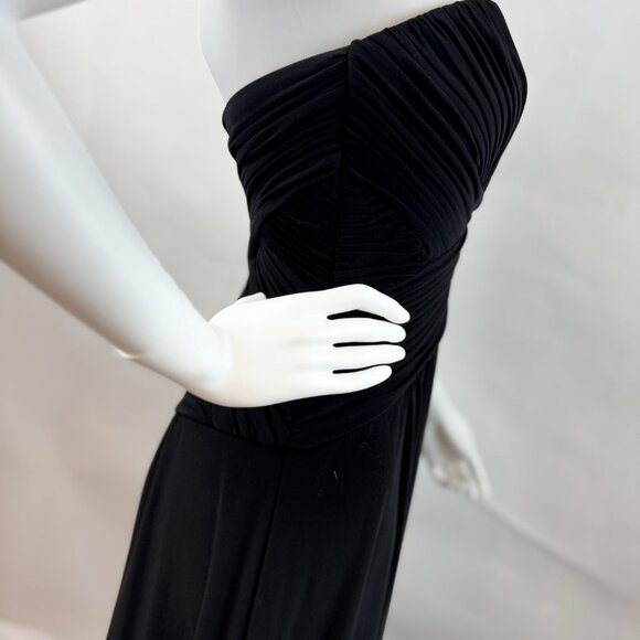 Monique Lhuillier Floor Length Black Gown - Picture 11 of 12